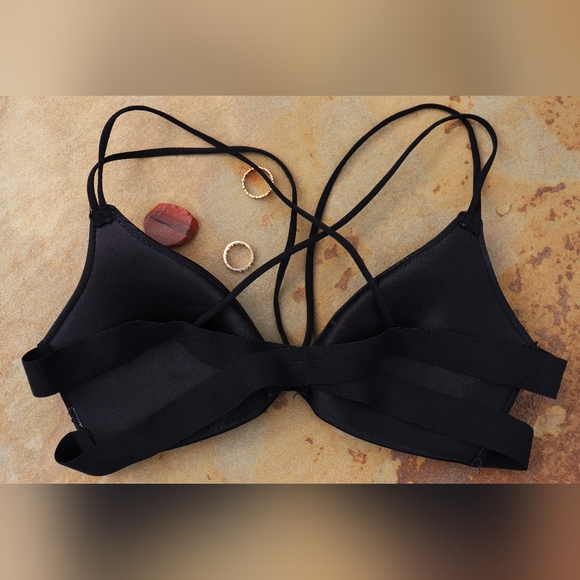 Shein Black Front-Close Push Up Bra Size S - Picture 2 of 2